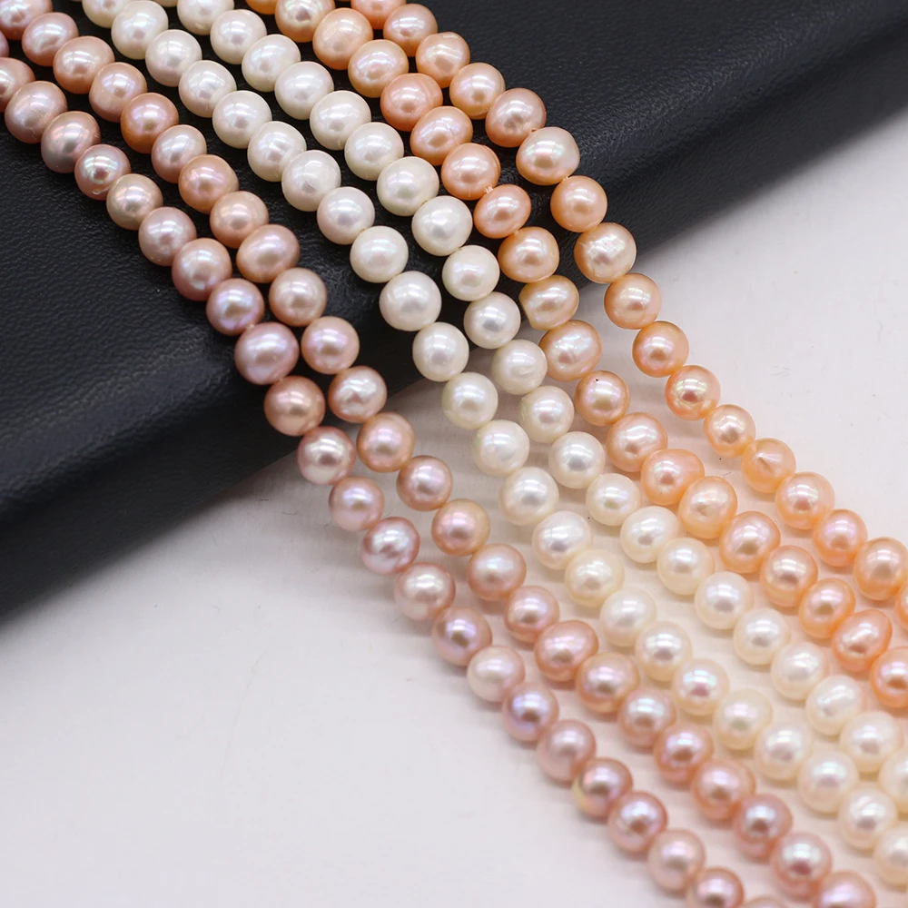 Real Natural Freshwater 3A Pearl Beads Near Round White Loose Pearls For DIY Bracelet Necklace Jewelry Accessories Making 6-7mm
Real Natural Freshwater 3A Pearl Beads Near Round White Loose Pearls For DIY Bracelet Necklace Jewelry Accessories Making 6-7mm