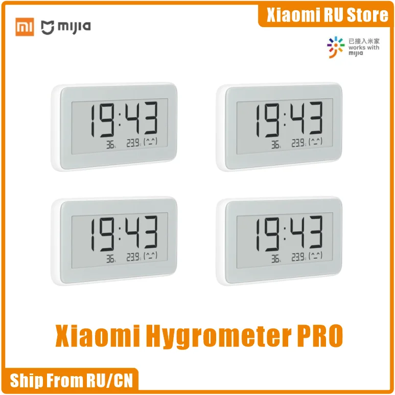 Xiaomi Temperature BT4.0 Wireless Smart Electric Digital clock Indoor Hygrometer Thermometer E-ink Temperature Measuring Tools
Xiaomi Temperature BT4.0 Wireless Smart Electric Digital clock Indoor Hygrometer Thermometer E-ink Temperature Measuring Tools