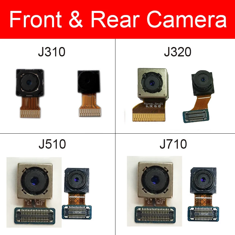 

Front & Rear Camera For Samsung Galaxy J3 J5 J7 2016 J310 J320 J510 J710 Main Back Camera Module Small Camera Flex Ribbon Parts