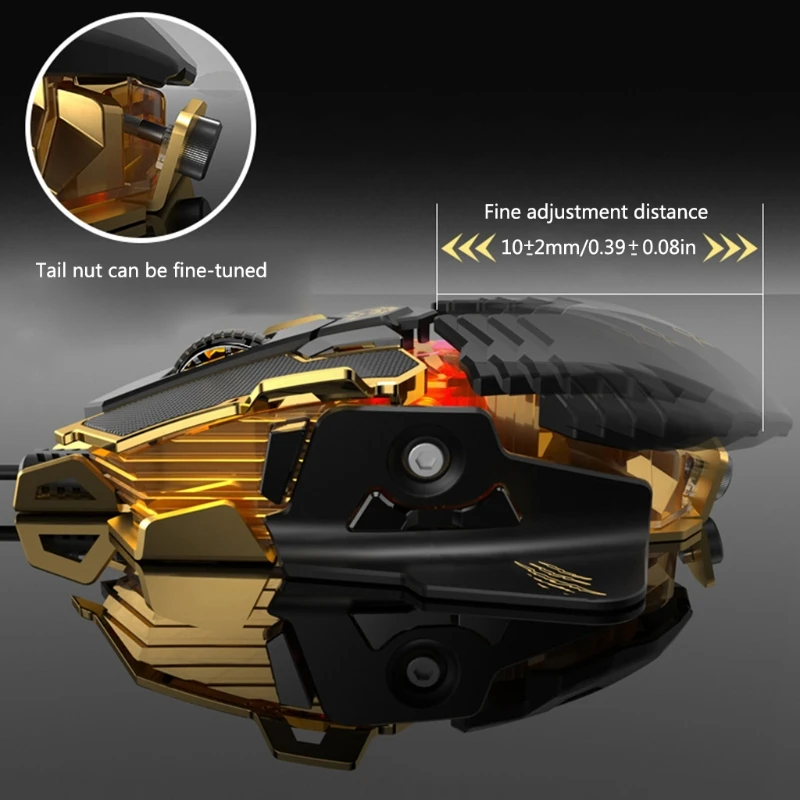 4 Gear DPI Adjustable Wired Programmable Mechanical Mouse RGB LED Breathing Light Gaming Mouse Computer Laptop Accessory
4 Gear DPI Adjustable Wired Programmable Mechanical Mouse RGB LED Breathing Light Gaming Mouse Computer Laptop Accessory