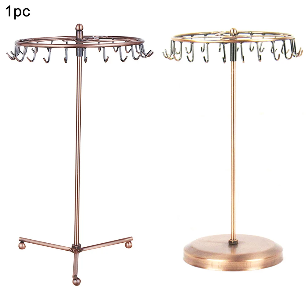 High Capacity Necklaces Iron Plating Jewelry Display Rack Dangly Earrings Rotating Stand Desktop Detachable
High Capacity Necklaces Iron Plating Jewelry Display Rack Dangly Earrings Rotating Stand Desktop Detachable