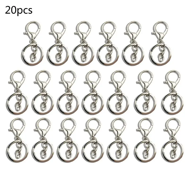 20Pcs Metal Snap Hook Lobster Clasps Lanyard Keyrings Keychain Jewelry Findings R2LE
20Pcs Metal Snap Hook Lobster Clasps Lanyard Keyrings Keychain Jewelry Findings R2LE