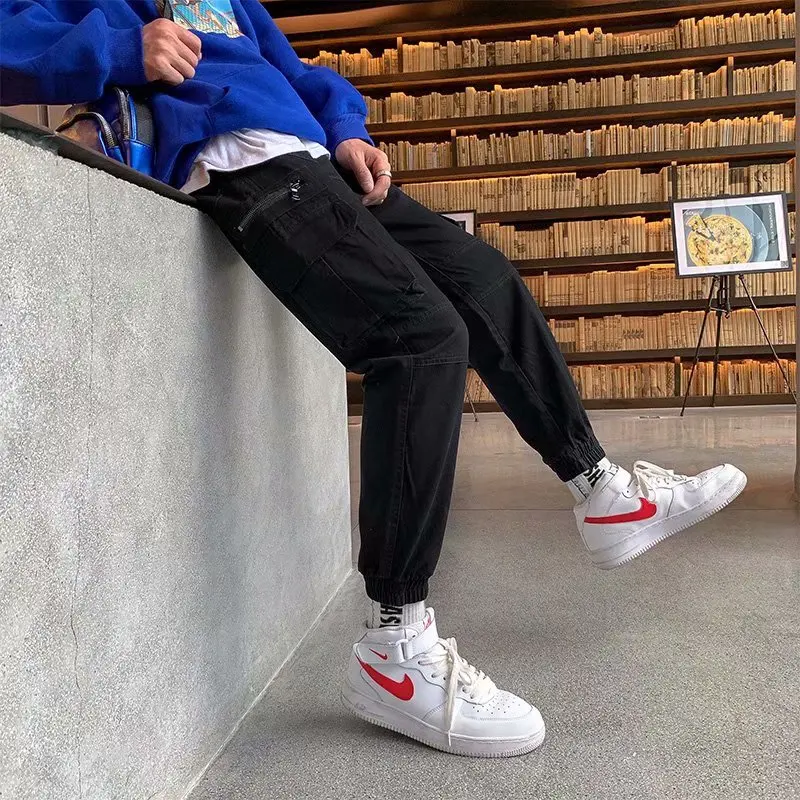 Men's Joggers Harem Pants Fitness Casual Ankle-Length Mens Trousers Streetwear Clothes Male
Men's Joggers Harem Pants Fitness Casual Ankle-Length Mens Trousers Streetwear Clothes Male