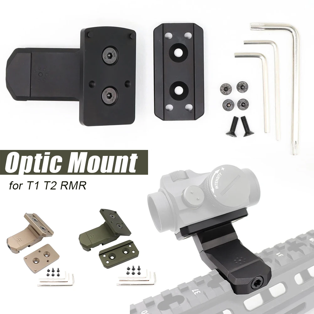 Universal Offset Optic Sight Mount Lightweight Aluminum 35&45 Degree Red Dot Sight Mount for RMR T1 T2 SRO
Universal Offset Optic Sight Mount Lightweight Aluminum 35&45 Degree Red Dot Sight Mount for RMR T1 T2 SRO