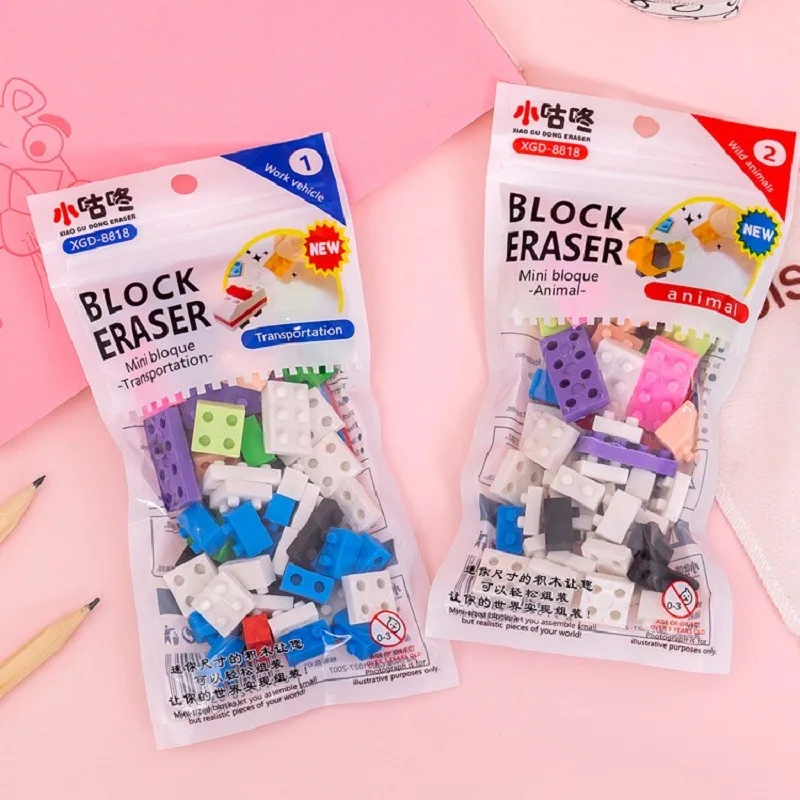 1pack Creative Eraser Kawaii New Gift Reward Toy Puzzle Building Block Office Learning Drawing Student Supplies Stationery
1pack Creative Eraser Kawaii New Gift Reward Toy Puzzle Building Block Office Learning Drawing Student Supplies Stationery