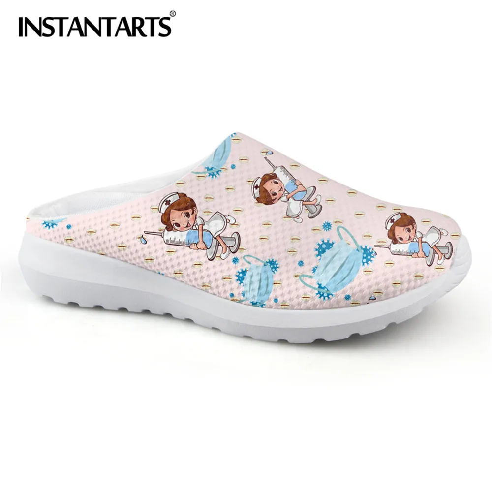 INSTANTARTS Summer Air Mesh Nursing Sandals for Womens Cute Cartoon Nurse Print Casual Slip On Shoes Beach Slipper Zapatos Mujer
INSTANTARTS Summer Air Mesh Nursing Sandals for Womens Cute Cartoon Nurse Print Casual Slip On Shoes Beach Slipper Zapatos Mujer
