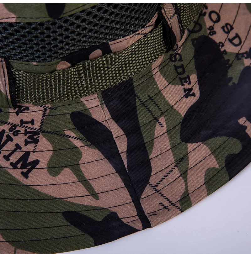Camouflage Military Jungle Bucket Hats Spring Summer Breathable Panama For Women Men Boy Cap Fishing Hunting Sun Fisherman's Hat
Camouflage Military Jungle Bucket Hats Spring Summer Breathable Panama For Women Men Boy Cap Fishing Hunting Sun Fisherman's Hat