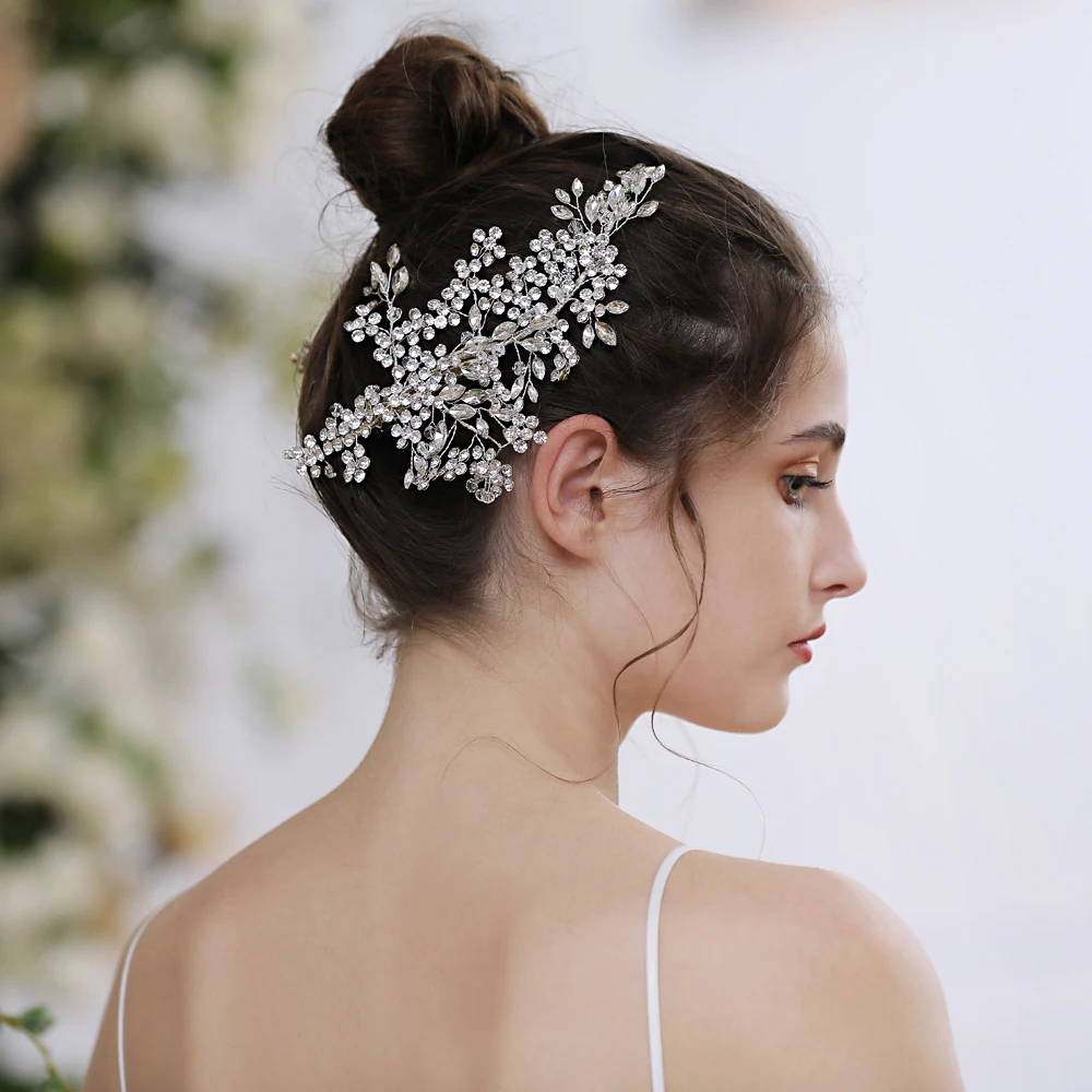 Bride Crowns And Tiaras Bridal Tiara Rhinestones Headband Bridal Headwear Flower Girl Hair Accessories Wedding Bridal Hair Vines
Bride Crowns And Tiaras Bridal Tiara Rhinestones Headband Bridal Headwear Flower Girl Hair Accessories Wedding Bridal Hair Vines