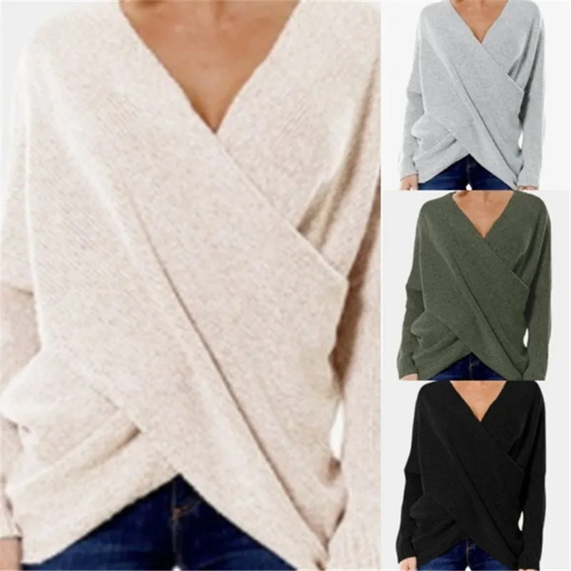 Sexy V-Neck Wrap Sweaters For Women Autumn Winter 2021 Jumper Fashion Loose Pull Femme Sueter Knitwear Sweaters
Sexy V-Neck Wrap Sweaters For Women Autumn Winter 2021 Jumper Fashion Loose Pull Femme Sueter Knitwear Sweaters