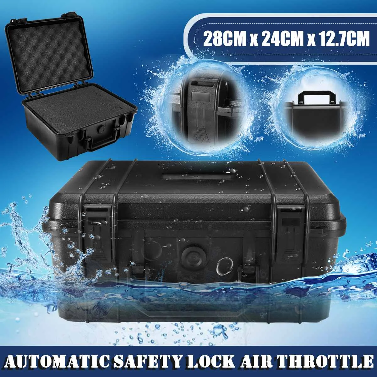 Waterproof Safety Instrument Tool Box Shockproof Storage Toolbox Sealed Tool Case Impact Resistant Suitcase Sponge Protection
Waterproof Safety Instrument Tool Box Shockproof Storage Toolbox Sealed Tool Case Impact Resistant Suitcase Sponge Protection