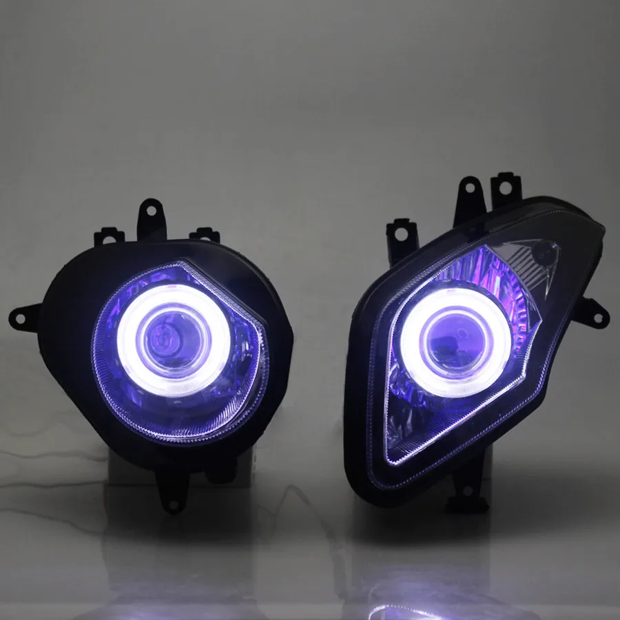 Motorcycle Full Assembly HID Bi-Xenon Headlight Projector Demon &Angel Eyes Hi/Low Light For BMW S1000RR S1000RR 2009-2014
Motorcycle Full Assembly HID Bi-Xenon Headlight Projector Demon &Angel Eyes Hi/Low Light For BMW S1000RR S1000RR 2009-2014