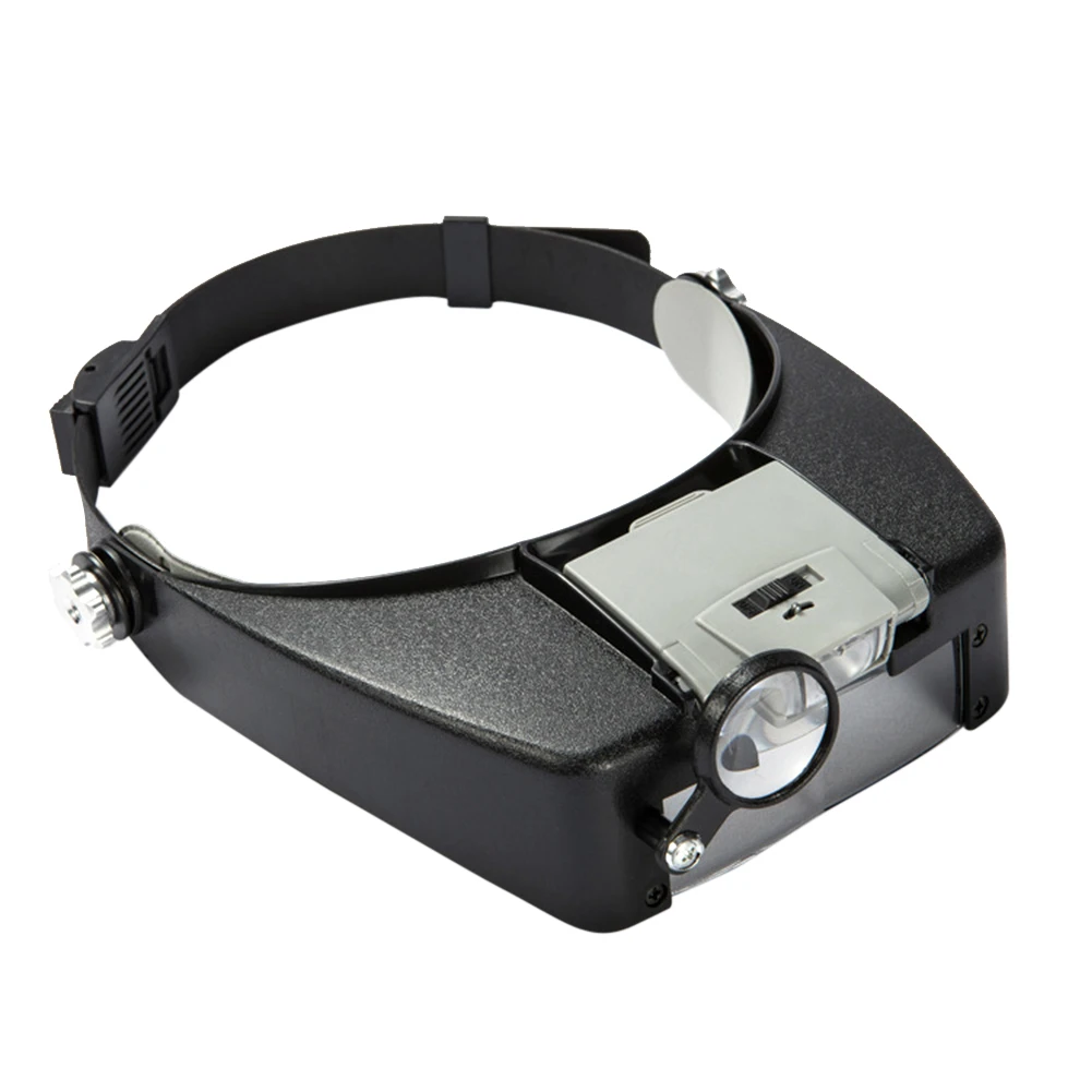 Headband Magnifier Glasses, Eyewear Magnifying Glasses with 2 LED Lights Lamp Head Magnifier Loupe For Repairs
Headband Magnifier Glasses, Eyewear Magnifying Glasses with 2 LED Lights Lamp Head Magnifier Loupe For Repairs