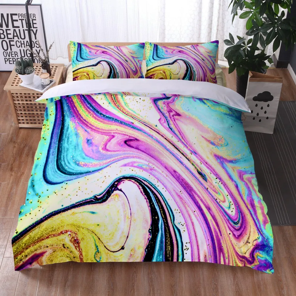 Marble Duvet Cover Set Purple Gold Luxury Bedding Colorful Watercolor Abstract Art Quilt Cover Queen Bed Set Teens Gift
Marble Duvet Cover Set Purple Gold Luxury Bedding Colorful Watercolor Abstract Art Quilt Cover Queen Bed Set Teens Gift
