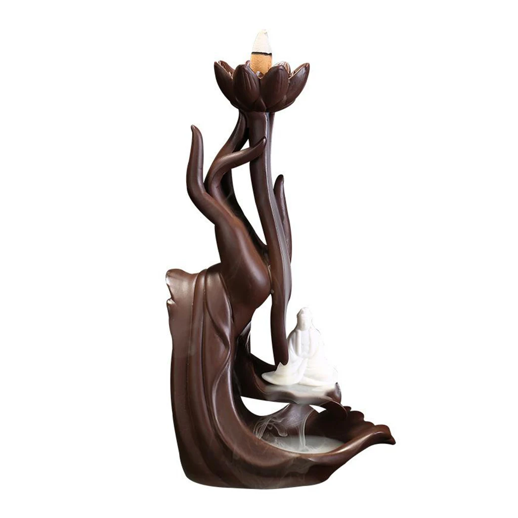 Hand & Lotus Shaped Incense Cones Burner Holder Waterfall Backflow Home Meditation Room Decor
Hand & Lotus Shaped Incense Cones Burner Holder Waterfall Backflow Home Meditation Room Decor