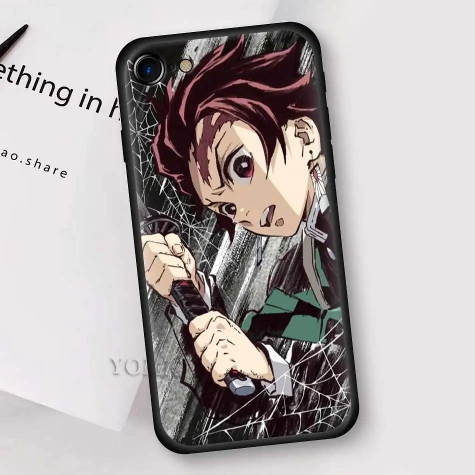 Anime Demon Slayer Kimetsu No Yaiba Case for Apple iPhone 11 Pro XR X XS MAX 7 8 6 6S Plus 5 5S SE Black Soft Silicone Phone Cov
Anime Demon Slayer Kimetsu No Yaiba Case for Apple iPhone 11 Pro XR X XS MAX 7 8 6 6S Plus 5 5S SE Black Soft Silicone Phone Cov