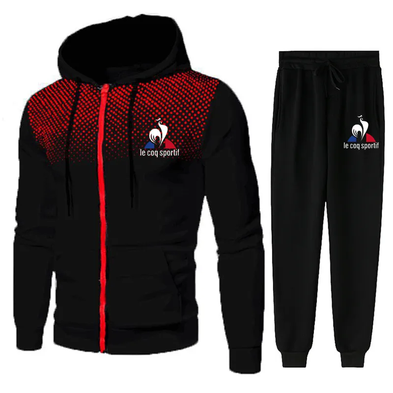 2021 Men's Gradient Zipper Cardigan Suit Sportswear Spring Autumn Hoodie Jogging Pants Fitness Casual Clothing Sportswear Suit X
2021 Men's Gradient Zipper Cardigan Suit Sportswear Spring Autumn Hoodie Jogging Pants Fitness Casual Clothing Sportswear Suit X