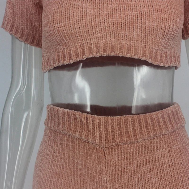 Solid Women Autumn Casual Slim Sexy Two Pieces Set Knitted Crop Tops And Shorts Femme Outfits Korean Sportswear SJ6410R
Solid Women Autumn Casual Slim Sexy Two Pieces Set Knitted Crop Tops And Shorts Femme Outfits Korean Sportswear SJ6410R