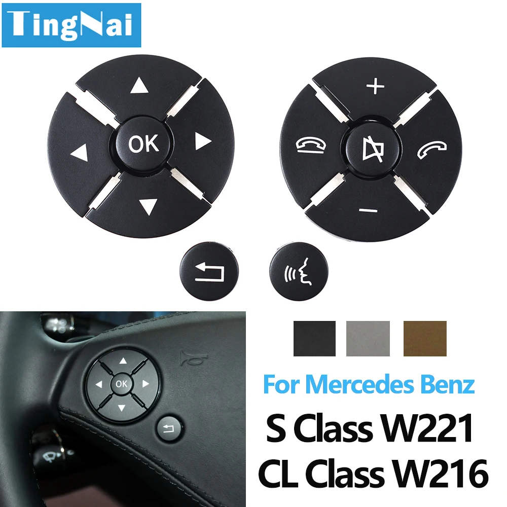Left Right Multi-function Steering Wheel Push Control Button For Mercedes-Benz S CL Class W221 W216 S300 320 S400 S450 S500
Left Right Multi-function Steering Wheel Push Control Button For Mercedes-Benz S CL Class W221 W216 S300 320 S400 S450 S500