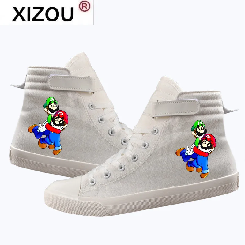 Mary Super Mario High Top Loafers Printed Shoes for Men and Women and Canvas Shoes for Couples Men's/women's Shoes Size 35--44
Mary Super Mario High Top Loafers Printed Shoes for Men and Women and Canvas Shoes for Couples Men's/women's Shoes Size 35--44