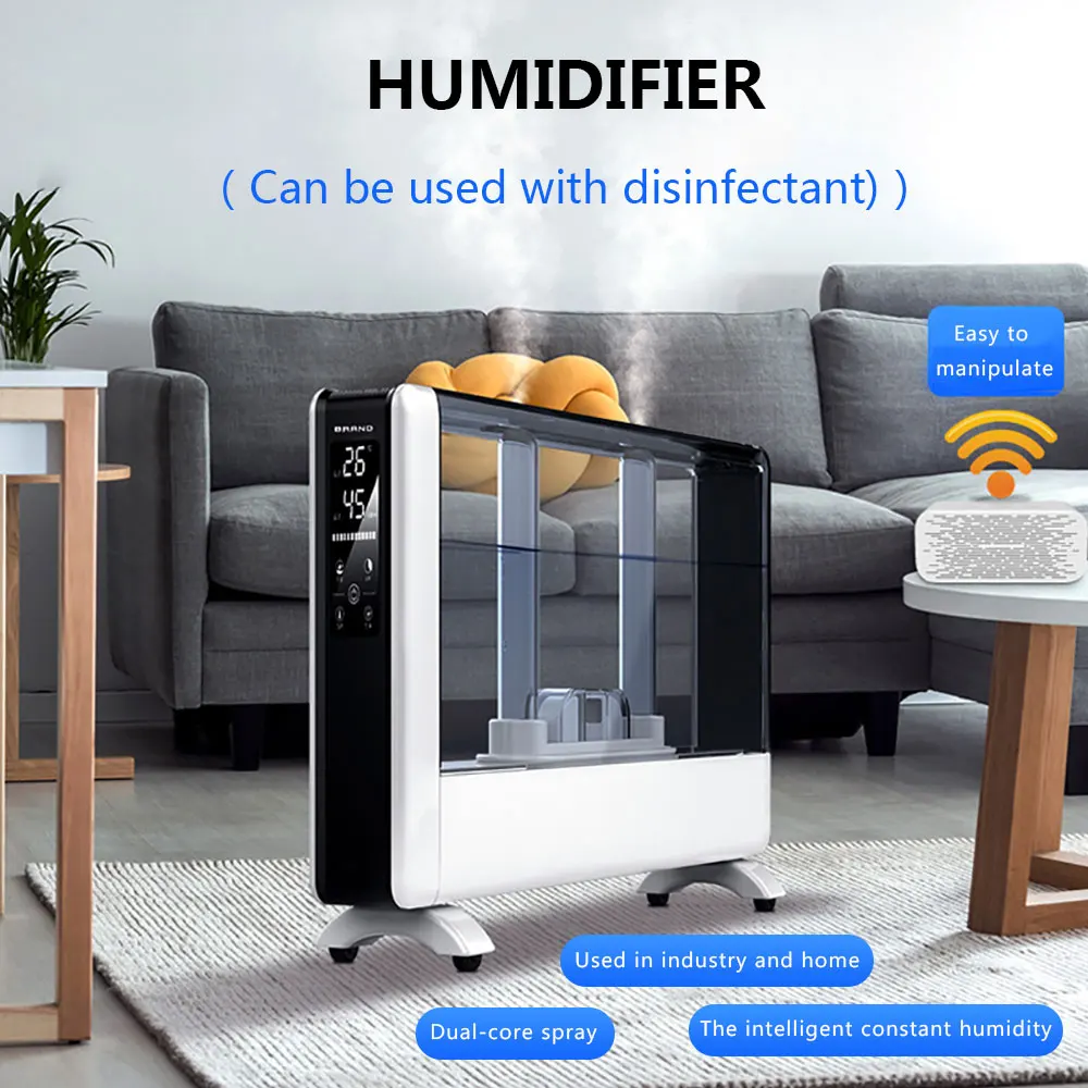 Large Capacity 16L Humidifier Industrial Household Mist Maker Double Sprinkler Head Top Filling Water Air Disinfection Atomizer
Large Capacity 16L Humidifier Industrial Household Mist Maker Double Sprinkler Head Top Filling Water Air Disinfection Atomizer
