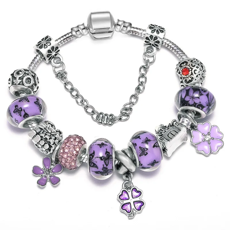 French Tower Bracelet Female Crown Castle four-leaf Clover Bracelet Panjia Charm Flower Pendant February 14 Valentine's Day Gift
French Tower Bracelet Female Crown Castle four-leaf Clover Bracelet Panjia Charm Flower Pendant February 14 Valentine's Day Gift