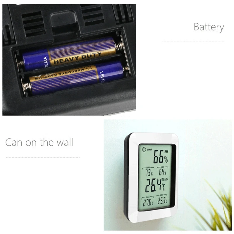 RZ820 Multifunction Digital Display Indoor Thermometer Hygrometer High Precision Automatic Electronic Temperature Gauge
RZ820 Multifunction Digital Display Indoor Thermometer Hygrometer High Precision Automatic Electronic Temperature Gauge