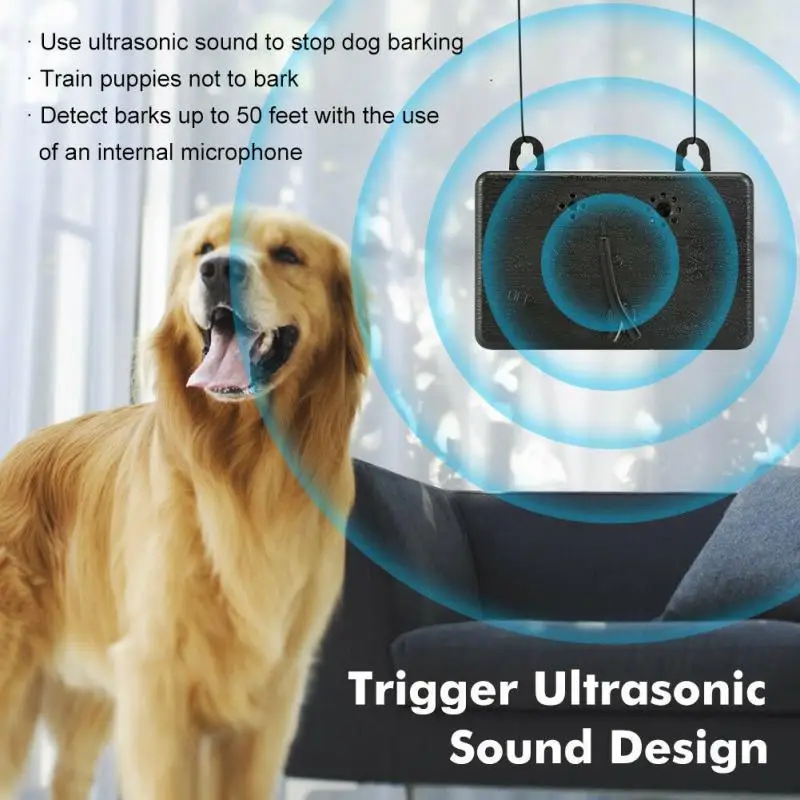Pet Dog Repeller Ultrasonic Bark Suppressor Anti Barking Training Device Trainer Anti-Noise Dog Training Device Pet Product
Pet Dog Repeller Ultrasonic Bark Suppressor Anti Barking Training Device Trainer Anti-Noise Dog Training Device Pet Product