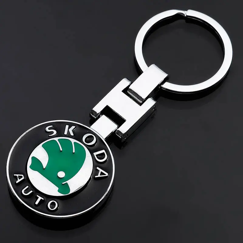 Брелок для ключей из цинкового сплава Skoda Octavia Rapid Kodiaq Karoq Fabia Kamiq превосходная