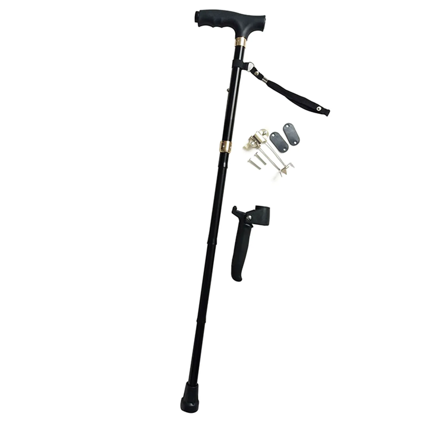 Folding Cane with LED Light Adjustable Alpenstock Safety Walking Stick with Anti-skid Spike
Folding Cane with LED Light Adjustable Alpenstock Safety Walking Stick with Anti-skid Spike