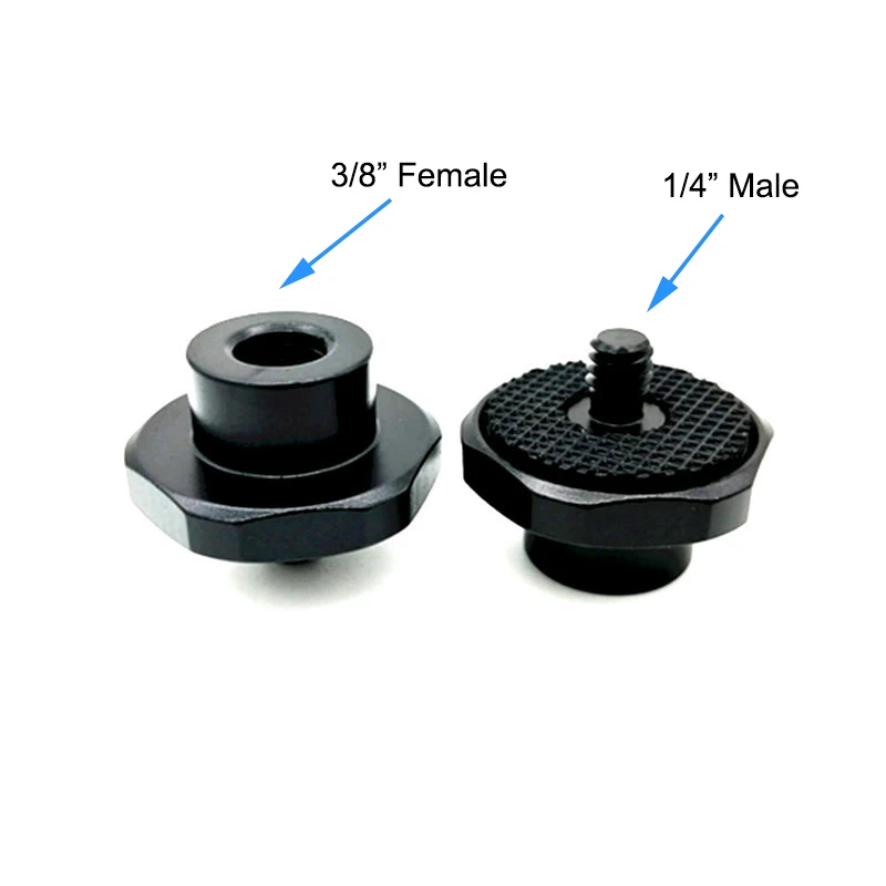 Camera Accessories 3/8" Female to 3/8 1/4" Male Hot Shoe Screw Thread Metal Hex Screws Adapter for DSLR Tripod Flash Light Mount
Camera Accessories 3/8" Female to 3/8 1/4" Male Hot Shoe Screw Thread Metal Hex Screws Adapter for DSLR Tripod Flash Light Mount