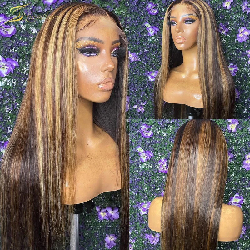 Ombre Brown Honey Blonde Wig 4x4 Lace Closure Frontal Wig HD Highlight 13x4 Straight Lace Front Human Hair Wigs For Women Color
Ombre Brown Honey Blonde Wig 4x4 Lace Closure Frontal Wig HD Highlight 13x4 Straight Lace Front Human Hair Wigs For Women Color