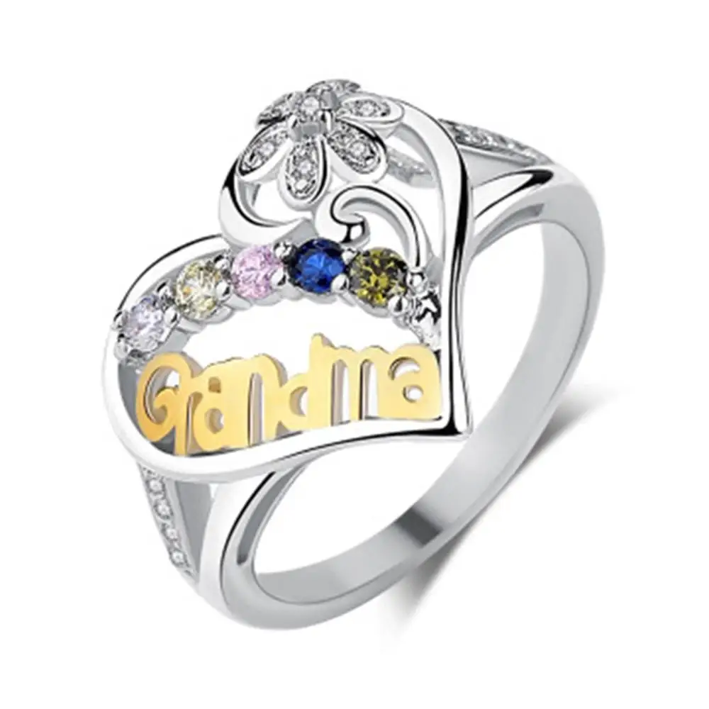 Luxury Mom's Birthday Engraving Ring with Birth Stone Gift for Mother Grandmother Bridal Ring Engagement Promise Rings size 6-10
Luxury Mom's Birthday Engraving Ring with Birth Stone Gift for Mother Grandmother Bridal Ring Engagement Promise Rings size 6-10
