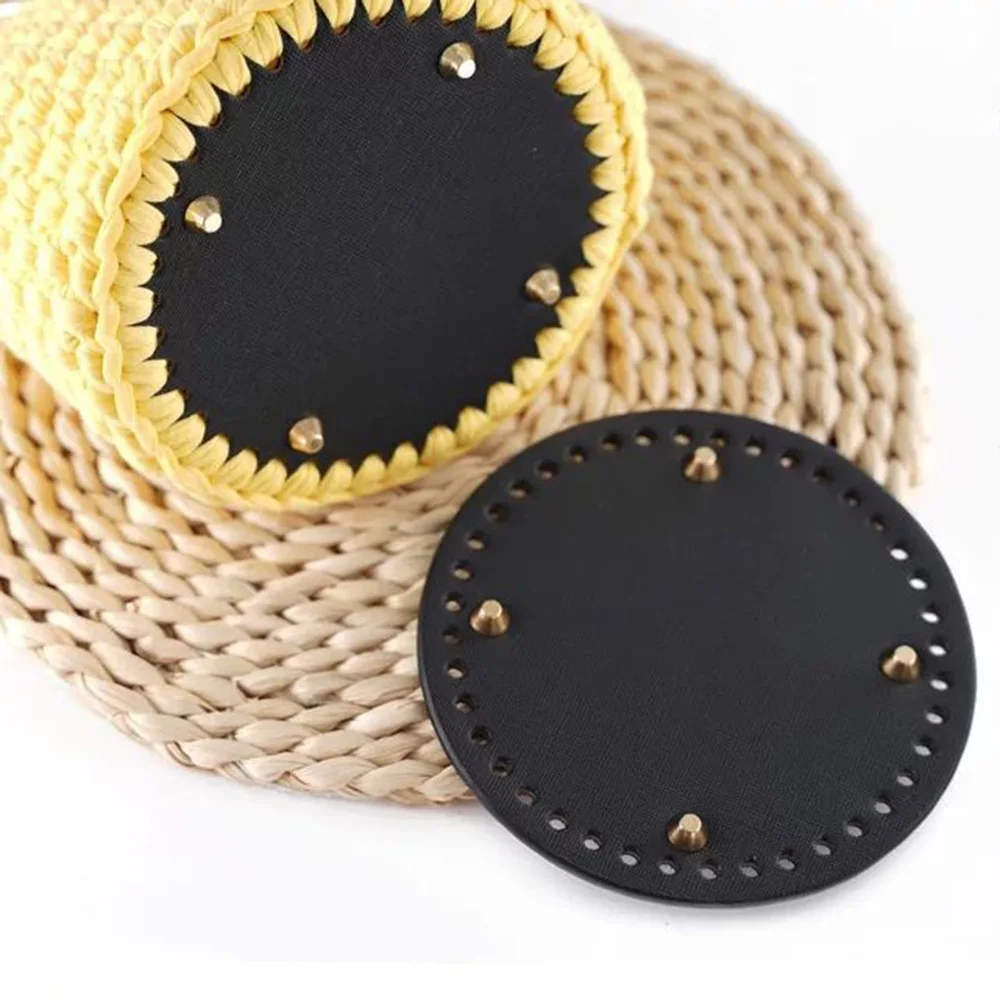 14*14cm Round Leather Bottom With Holes Rivet For Knitting Bag Handbag Quality Diy Women Shoulder Crossbody Bags Accessories
14*14cm Round Leather Bottom With Holes Rivet For Knitting Bag Handbag Quality Diy Women Shoulder Crossbody Bags Accessories