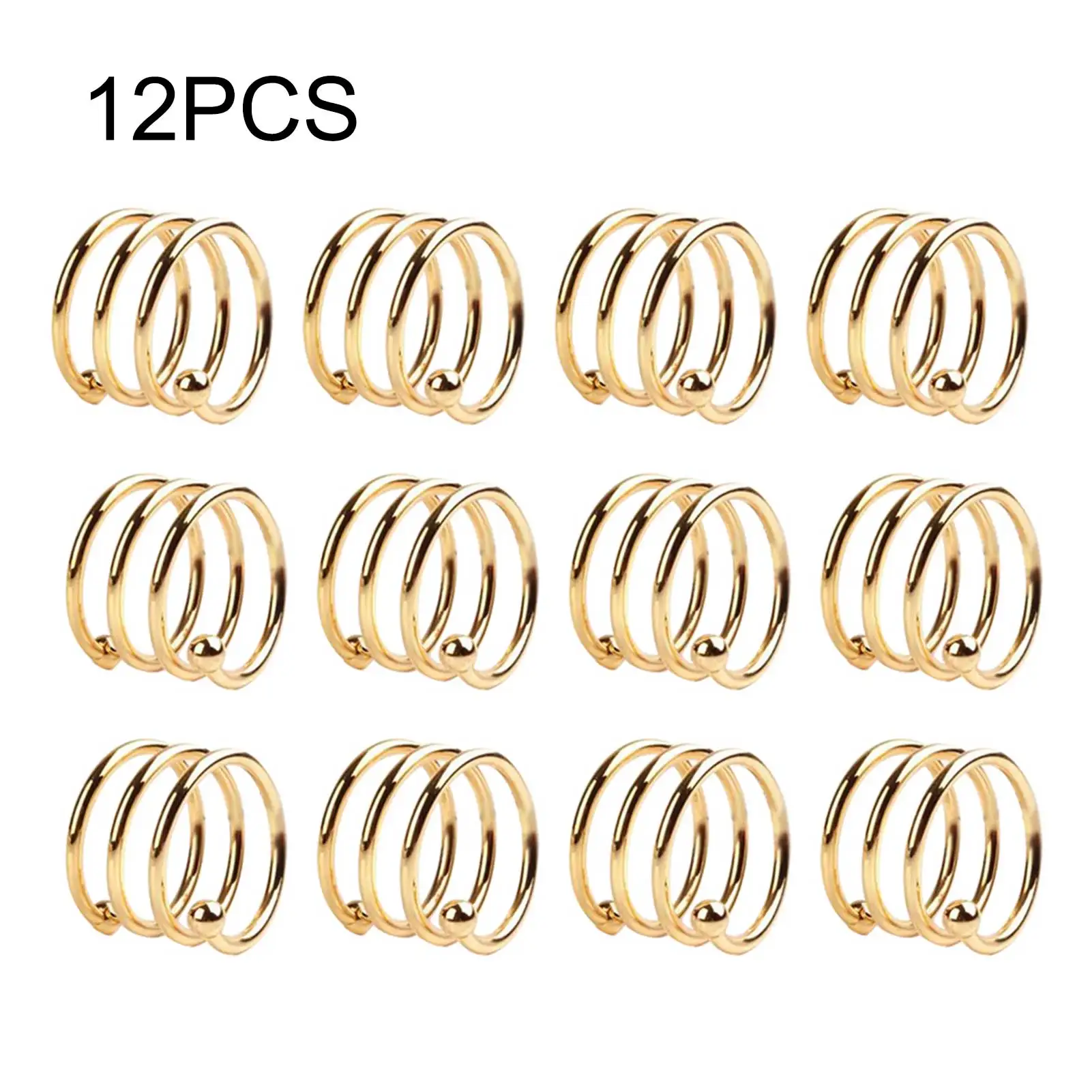 12pcs Serviette Holder Napkin Rings Wedding Party Home Non Slip West Dinner Spiral Shape Table Decor Metal Banquet Hotel Gift
12pcs Serviette Holder Napkin Rings Wedding Party Home Non Slip West Dinner Spiral Shape Table Decor Metal Banquet Hotel Gift