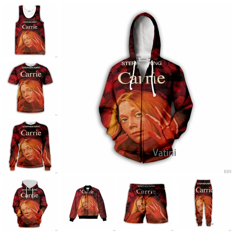 Модные мужские и женские толстовки с 3D-принтом Carrie, пуловер на молнии в стиле Харадзюку, свитшот, повседневный спортивный костюм унисекс Y01
Модные мужские и женские толстовки с 3D-принтом Carrie, пуловер на молнии в стиле Харадзюку, свитшот, повседневный спортивный костюм унисекс Y01