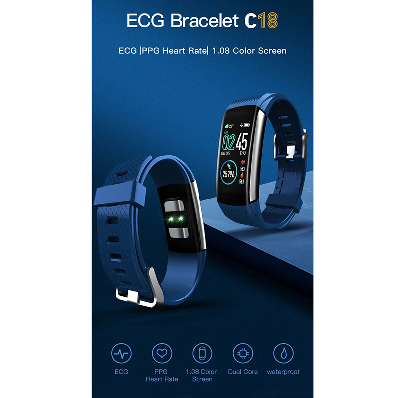 Tiptop Waterproof Smart Wristband Multi-sport Mode Heart Rate Monitor Remote Low-power Smart Watch Smart Bracelet C18
Tiptop Waterproof Smart Wristband Multi-sport Mode Heart Rate Monitor Remote Low-power Smart Watch Smart Bracelet C18