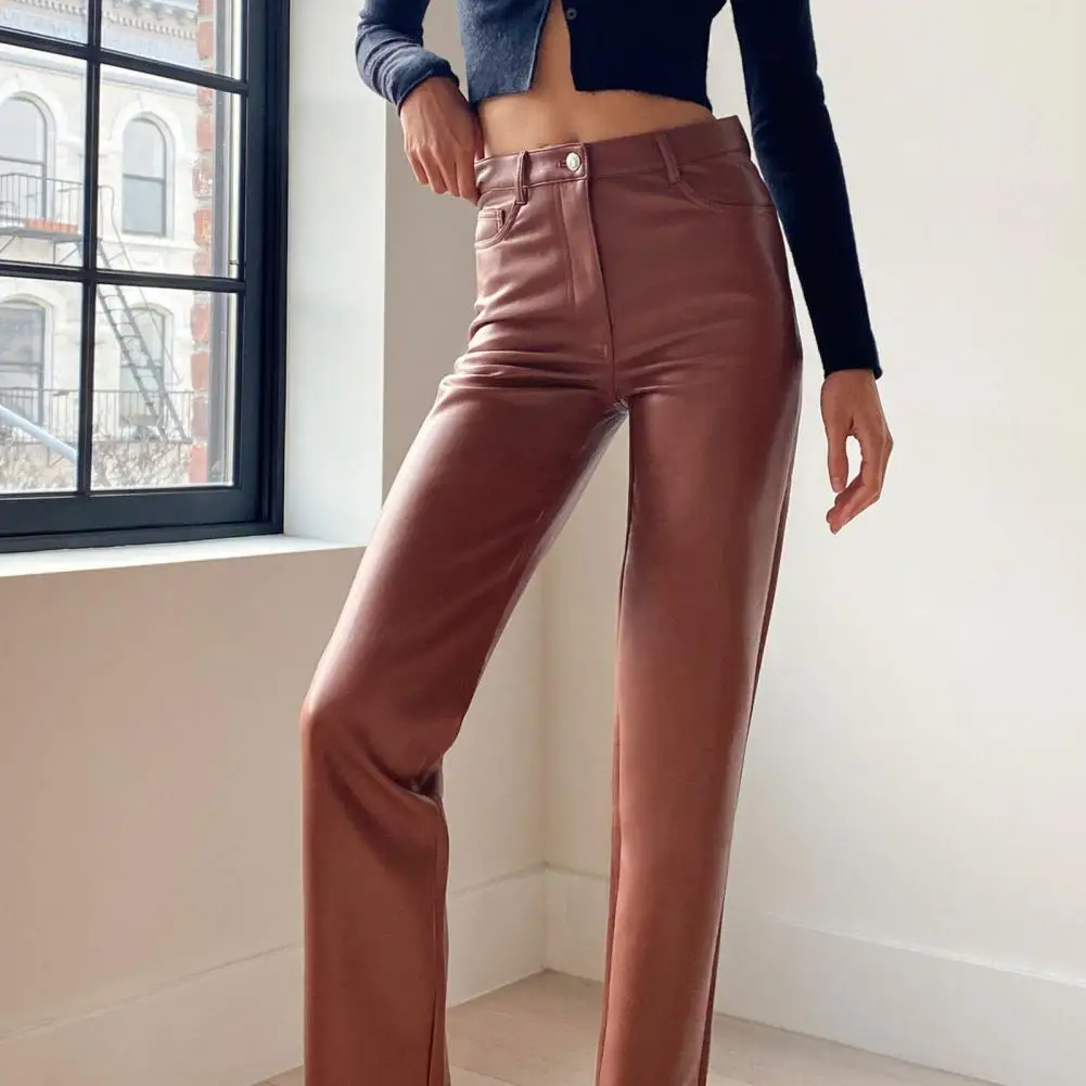 Lady Sexy Pants 2021 Solid Color Faux Feather Vintage High Waist Smooth Straight Leg Pants for Daily Wear
Lady Sexy Pants 2021 Solid Color Faux Feather Vintage High Waist Smooth Straight Leg Pants for Daily Wear
