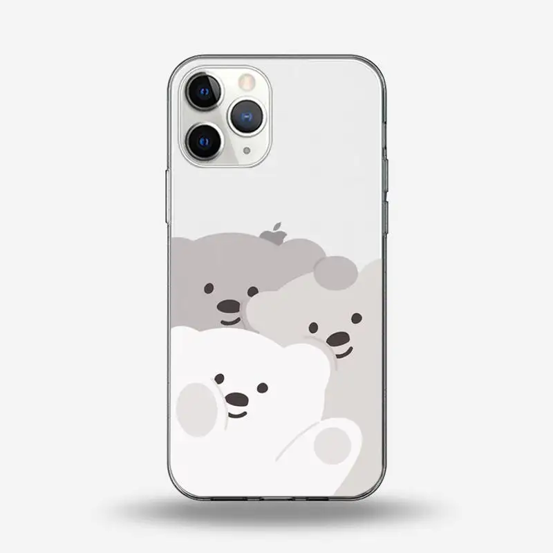 Cute cartoon bear dog animal pattern Phone Case Transparent for iPhone 6 7 8 11 12 s mini pro X XS XR MAX Plus
Cute cartoon bear dog animal pattern Phone Case Transparent for iPhone 6 7 8 11 12 s mini pro X XS XR MAX Plus
