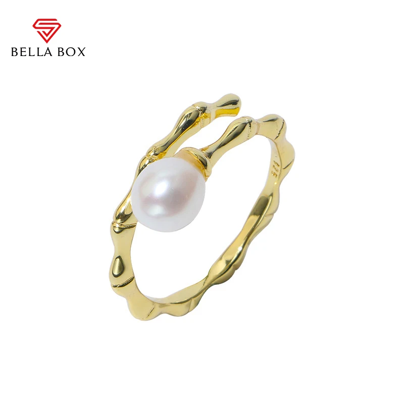 Bella Box Freshwater Pearls Open Rings For Women 925 Sterling Silver Round With Zircon Unique Design Wedding Engagement Jewelry
Bella Box Freshwater Pearls Open Rings For Women 925 Sterling Silver Round With Zircon Unique Design Wedding Engagement Jewelry