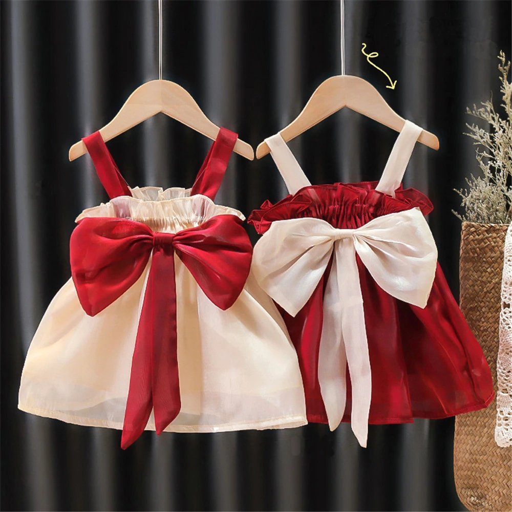 Baby Girls Dresses Toddler Big Bow Baby Girls Sleeveless Princess Dresses Summer Kids Dress Newborn Dress Children Clothing
Baby Girls Dresses Toddler Big Bow Baby Girls Sleeveless Princess Dresses Summer Kids Dress Newborn Dress Children Clothing