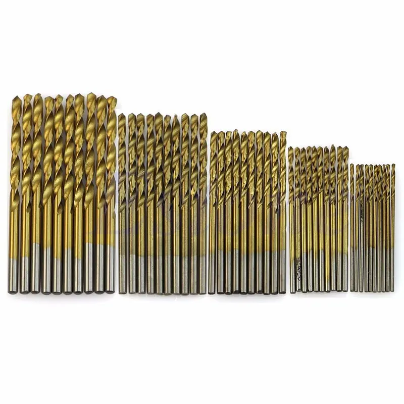Top Sale 50 Pcs/Set Titanium Coated HSS High Speed Steel Drill Bit Woodworking Wood Drilling Tool 1/1.5/2/2.5/3 MM #75625
Top Sale 50 Pcs/Set Titanium Coated HSS High Speed Steel Drill Bit Woodworking Wood Drilling Tool 1/1.5/2/2.5/3 MM #75625