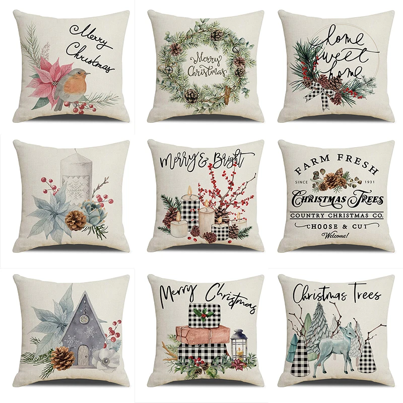 Christmas Print Decorative Cushions Pillowcase Linen Xmas Cushion Cover 45cm*45cm Throw Pillow Sofa Decoration Pillowcover
Christmas Print Decorative Cushions Pillowcase Linen Xmas Cushion Cover 45cm*45cm Throw Pillow Sofa Decoration Pillowcover