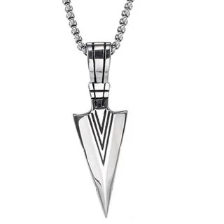 Personality Triangle Arrow Spearhead Necklace Men's Necklace Hip Hop Punk Rock Party Jewelry Christmas and Halloween Gift
Personality Triangle Arrow Spearhead Necklace Men's Necklace Hip Hop Punk Rock Party Jewelry Christmas and Halloween Gift