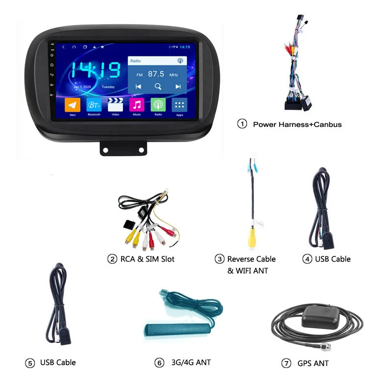 Android 10 Car Intelligent System For Fiat 500X 2014 2015 2016 2017 2018 2019 Multimedia Navigation Stereo DVD Player
Android 10 Car Intelligent System For Fiat 500X 2014 2015 2016 2017 2018 2019 Multimedia Navigation Stereo DVD Player