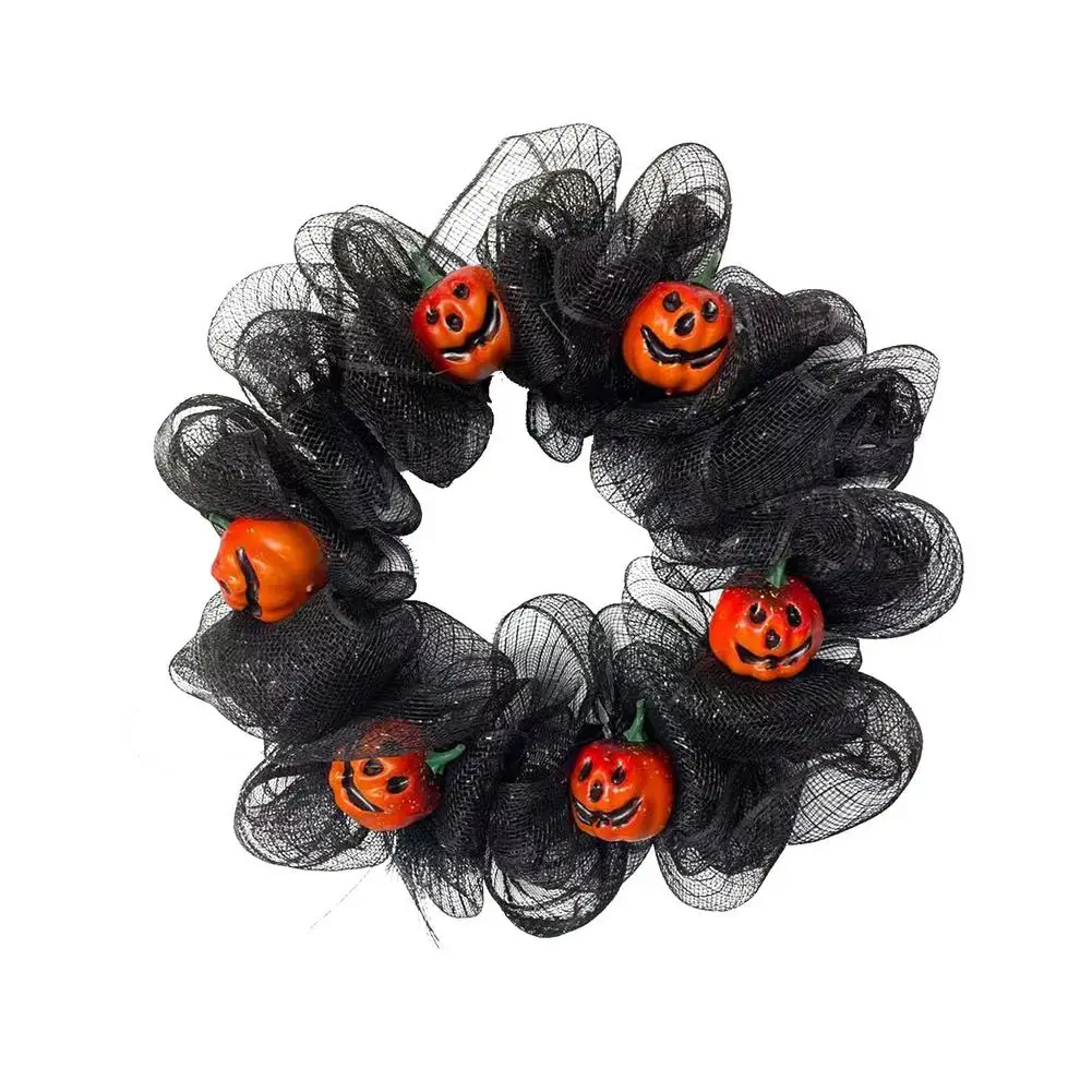 Halloween Door Wreath Black Mesh Pumpkin decoration wall hanging decor balcony door Ornaments Halloween Atmosphere Wreath
Halloween Door Wreath Black Mesh Pumpkin decoration wall hanging decor balcony door Ornaments Halloween Atmosphere Wreath