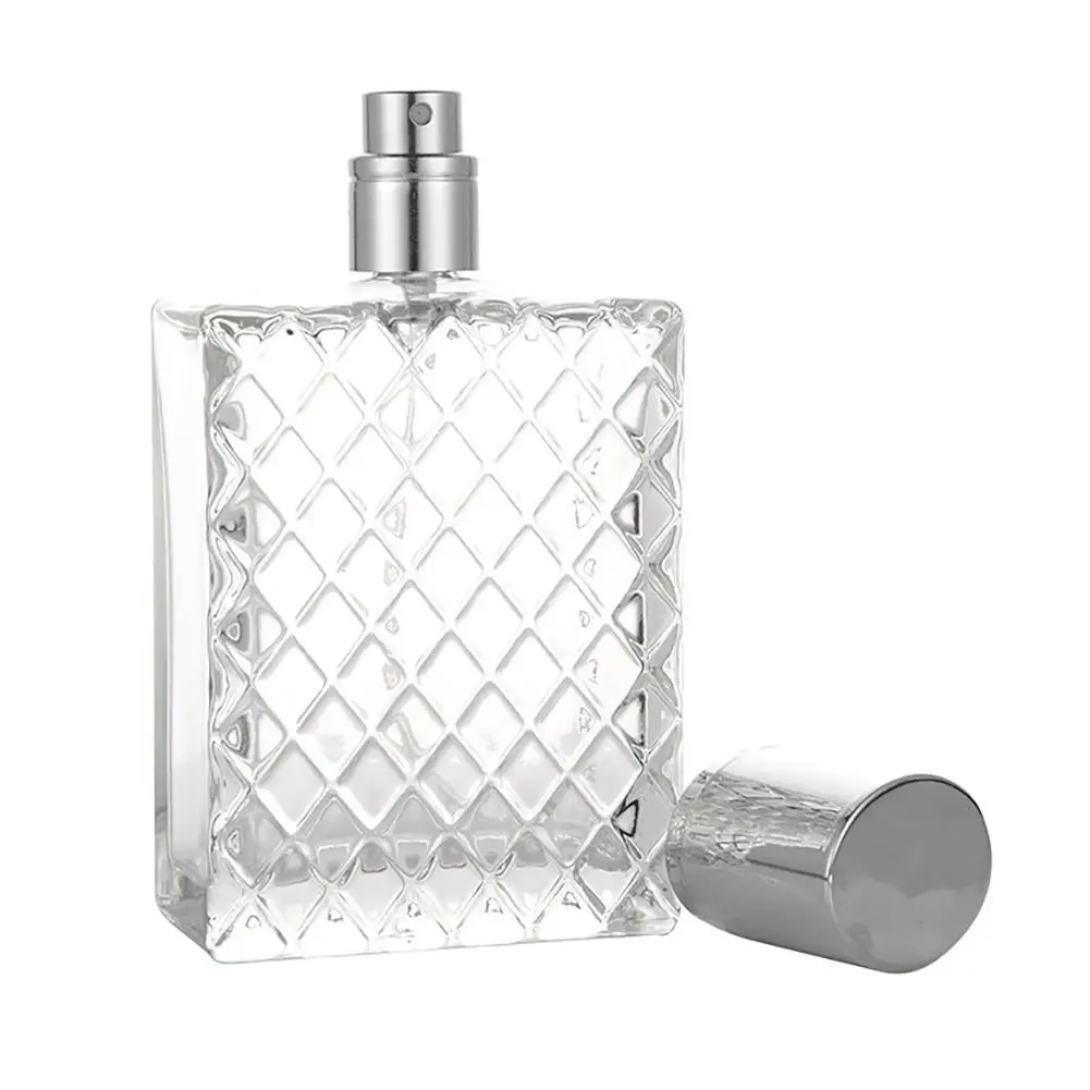 100ml Square Grids Portable Clear Travel Refillable Perfume Glass Empty Bottle Perfume bottles
100ml Square Grids Portable Clear Travel Refillable Perfume Glass Empty Bottle Perfume bottles