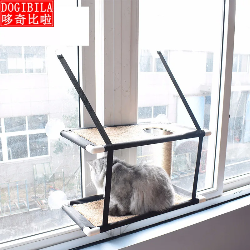 Cat hammock detachable window sill wholesale single layer double deck super sucker cat litter pet
Cat hammock detachable window sill wholesale single layer double deck super sucker cat litter pet