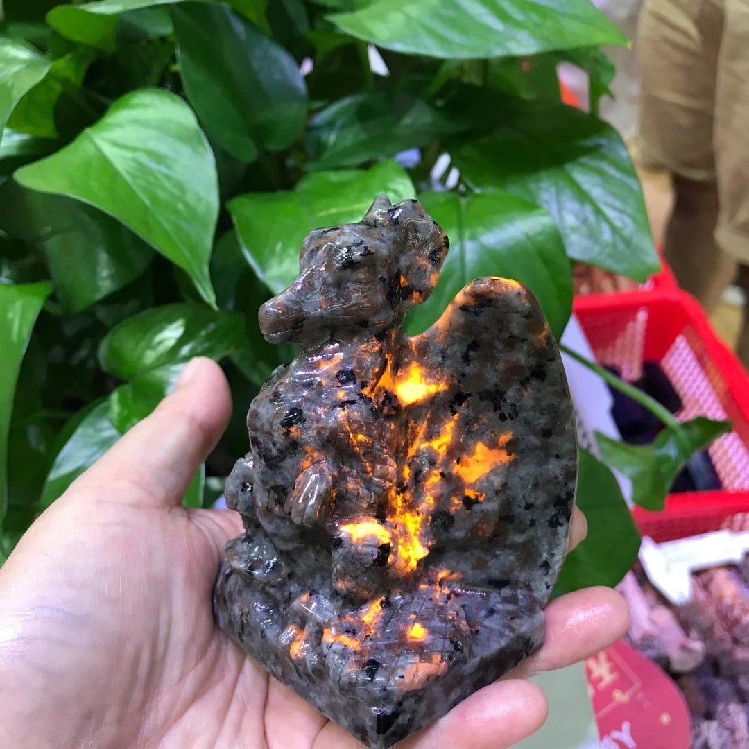 High Quality Natural Flame Stone Dragon hand-carved crystal healing stone DIY home decoration LU
High Quality Natural Flame Stone Dragon hand-carved crystal healing stone DIY home decoration LU