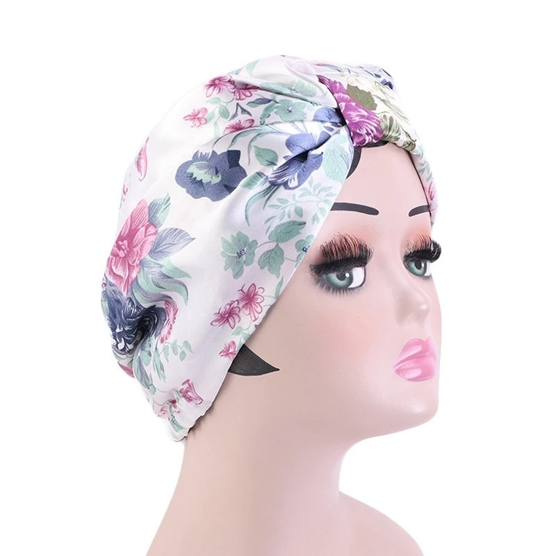New Satin Hair Cap For Sleeping Printed Double-Layer Turban Haircare Bonnet Chemotherapy Women's Styling Silk Night Hat
New Satin Hair Cap For Sleeping Printed Double-Layer Turban Haircare Bonnet Chemotherapy Women's Styling Silk Night Hat