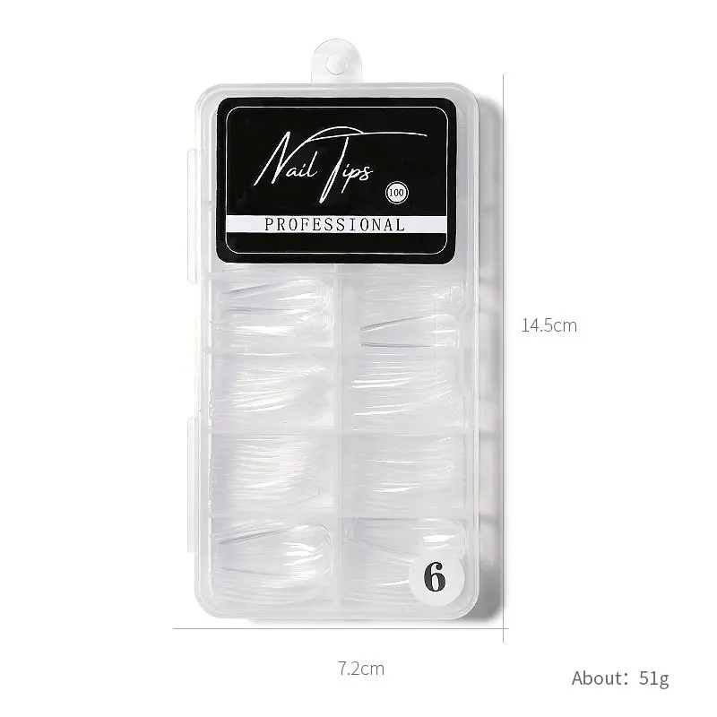 100 Pcs Coffin Nail Tips Transparent Nail Capsule Fake Fingernails Artifical False Nails Coffin Tips Manicure DIY Tools
100 Pcs Coffin Nail Tips Transparent Nail Capsule Fake Fingernails Artifical False Nails Coffin Tips Manicure DIY Tools